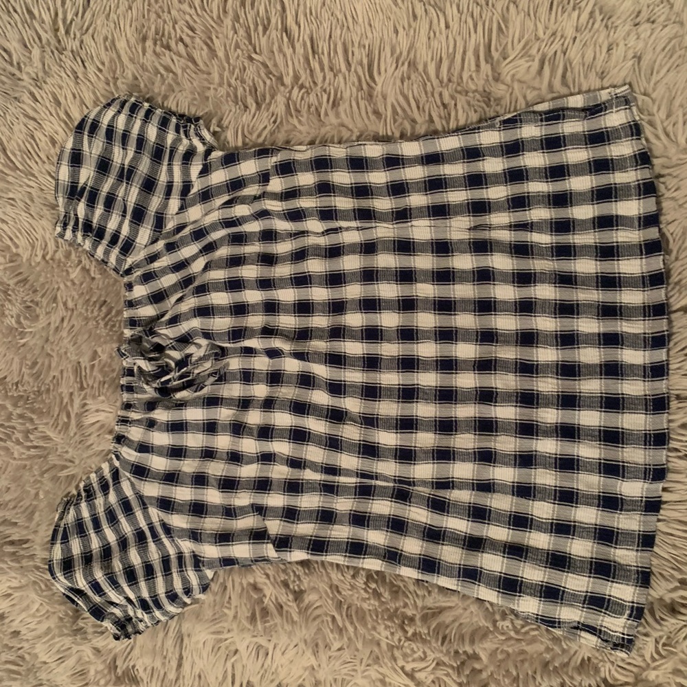 espirit gingham blouse